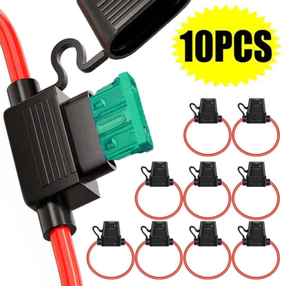 5/10Pcs Car Fuse Holder Small Size Mini Blade Waterproof Sealed Fuse Box Car Fuse Socket in Line Cutoff Switch Adapter