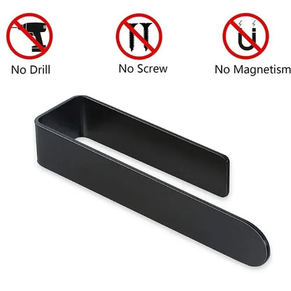 Stainless Steel Towel Rack Hole-Free Self-Adhesive Wall Clothes Rack Bathroom Single Bar Space Saving Towel Rack